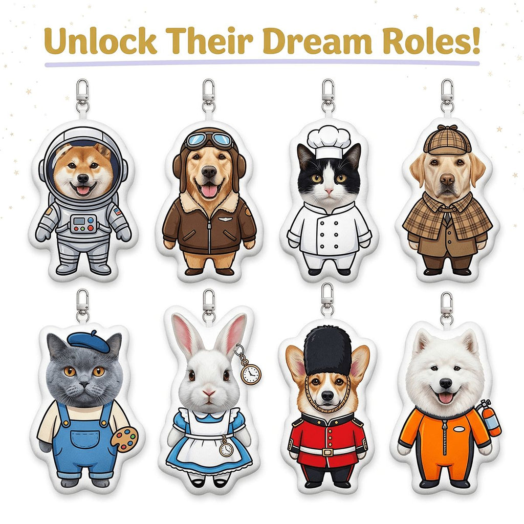 Tiny Kaiju — Shaped Plush Keychain (15 cm)